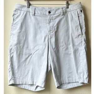Lululemon Commission Short Qwick Oxford 11" *Relaxed White / Black Sz 36
